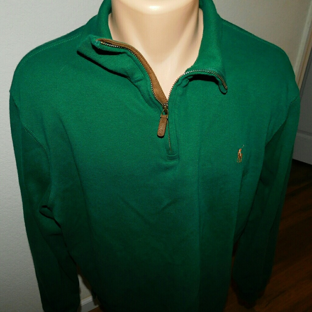 Polo by Ralph Lauren Green Quarter Zip Pullover